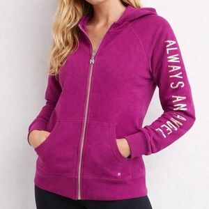 Magenta Zip-Up Hoodie - Supermodel Essentials